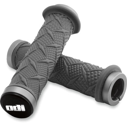 ODI ATV Xtreme Lock-On Grips -  Black/Silver [MPN: J30XTB-S]_450680