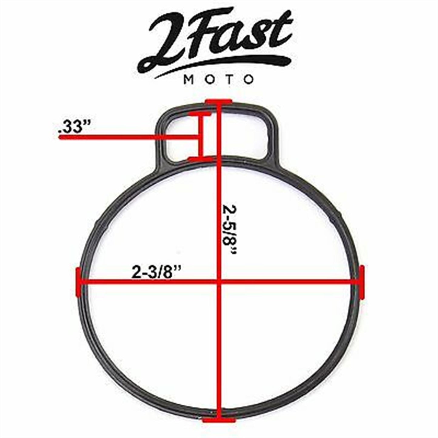 2FastMoto Carburetor Intake Chamber O-Ring Manifold Gasket - GL1500 18-4640_623606