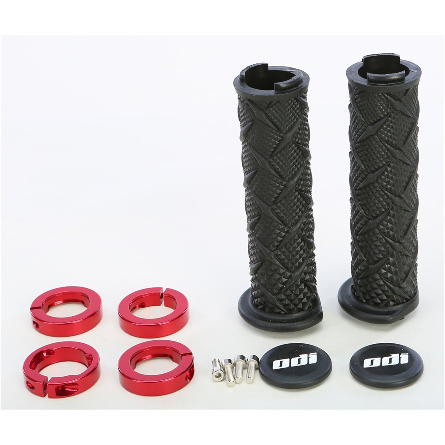 ODI ATV Xtreme Lock-On Grips -  Black/Red [MPN: J30XTB-R]_35954