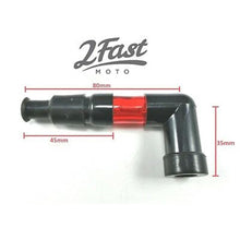 2FastMoto Lighted Spark Plug Cap 90 Degree Red Looks Like Neon Universal Fit SPC-24-RED_628143
