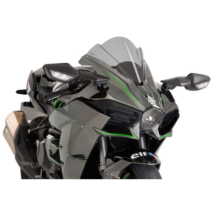Puig Racing Windscreen - Smoke for Kawasaki  7631H_36991