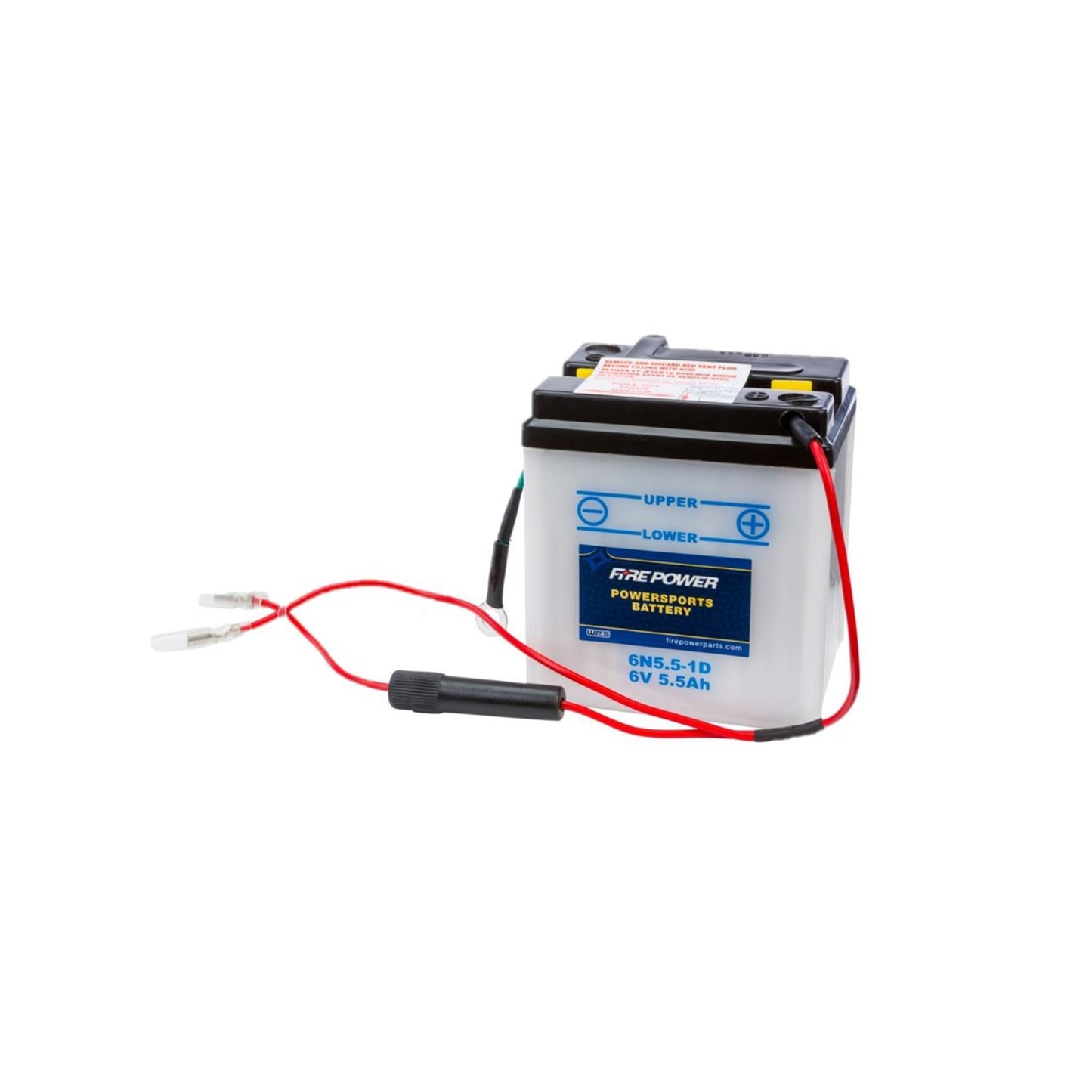 Fire Power Battery with electrolyte 6N5.5-1D 6/Volt 6N5.5-1D_1519436