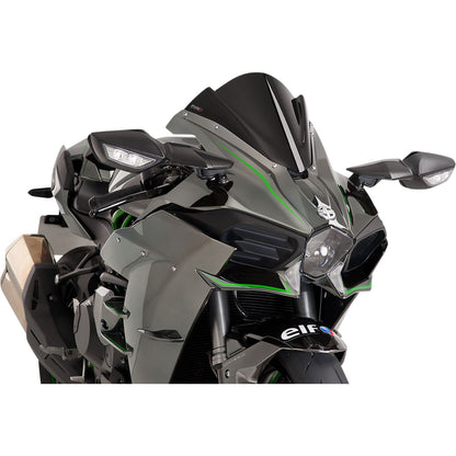 Puig Racing Windscreen - Black for Kawasaki  7631N_461115