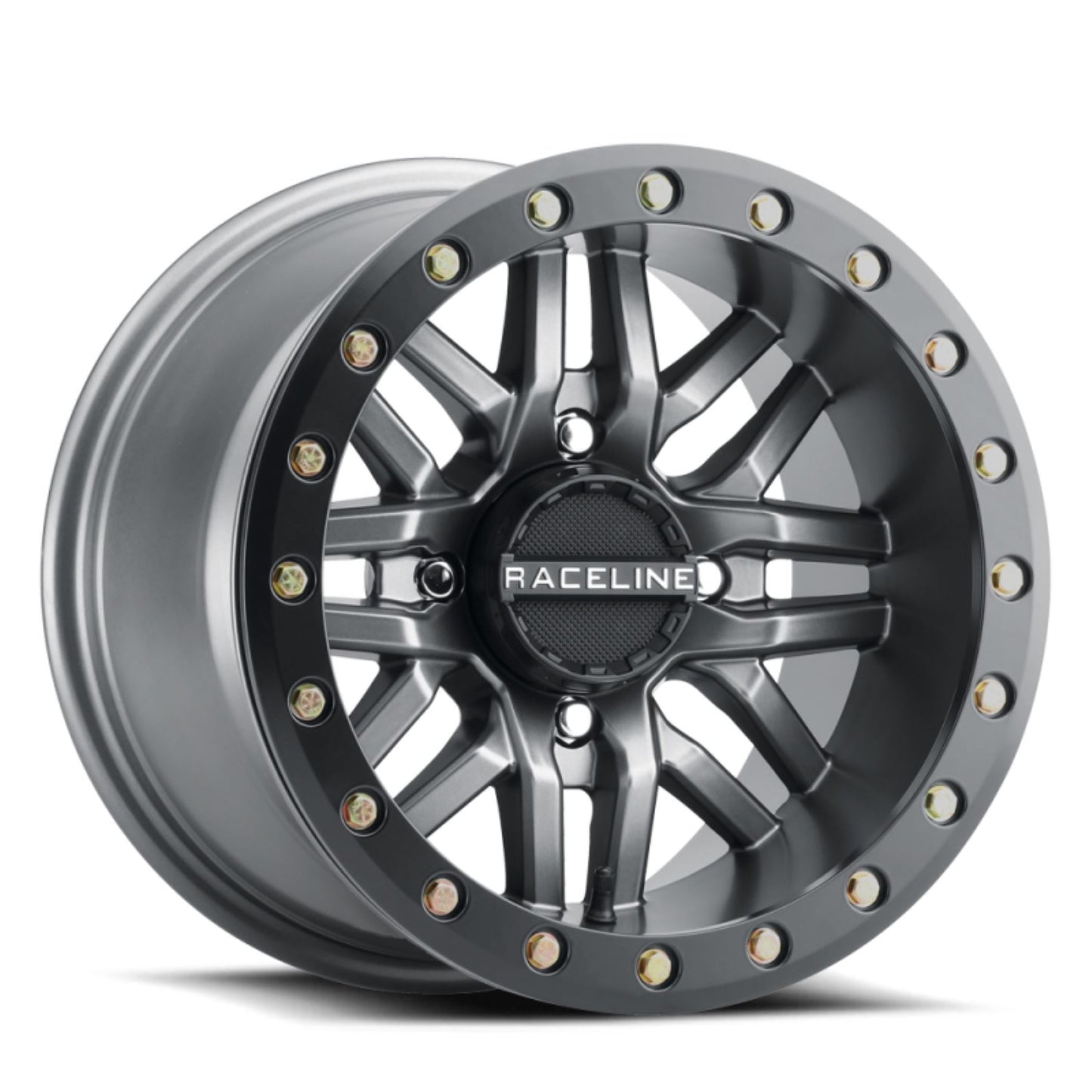 Raceline Ryno Beadlock 4/137 14x7 5+2 Gunmetal A91G-47037-52_1696316