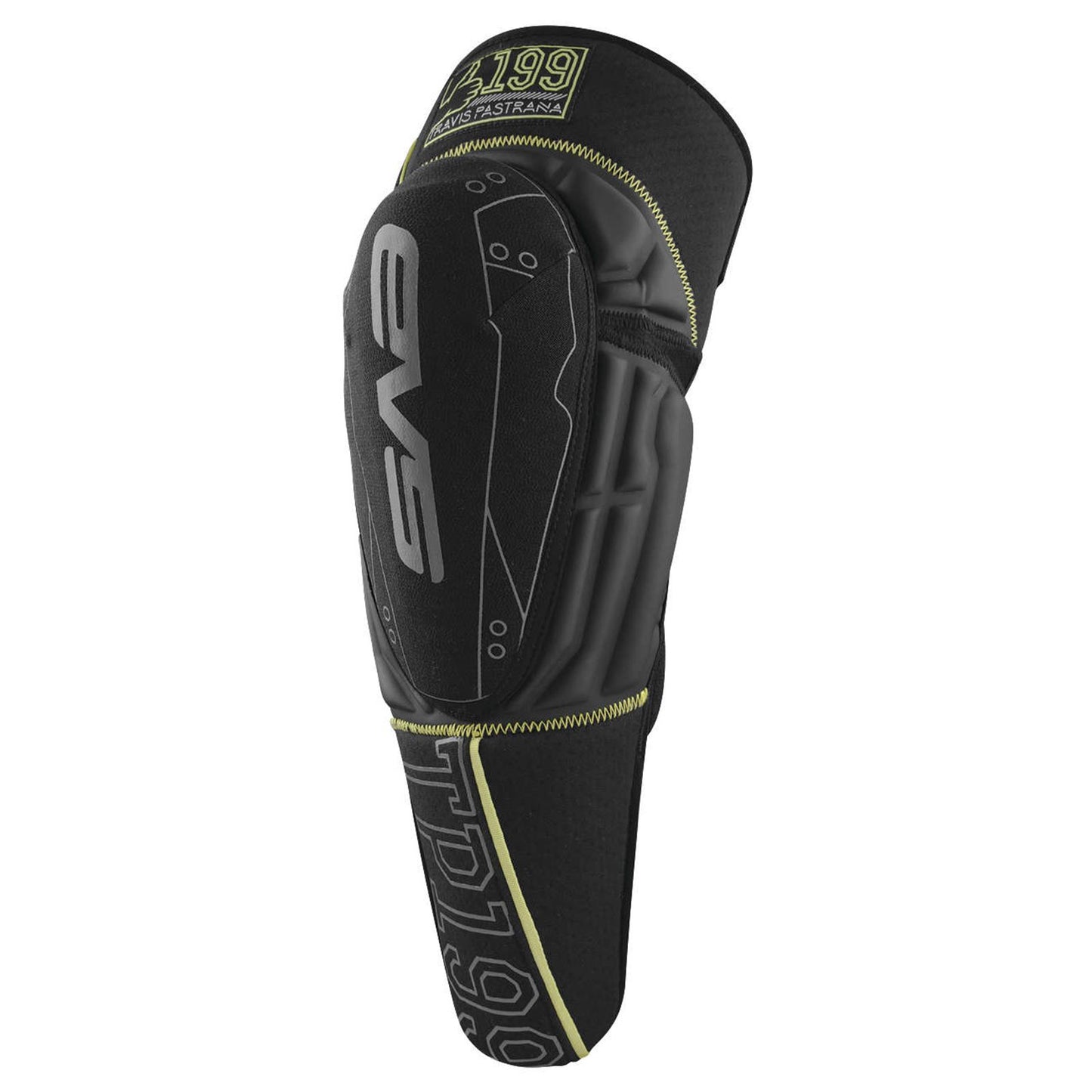 EVS Sports TP199 Knee Guards Black/Hi-Vis  Youth [MPN: TP199K-BK-Y]_37766