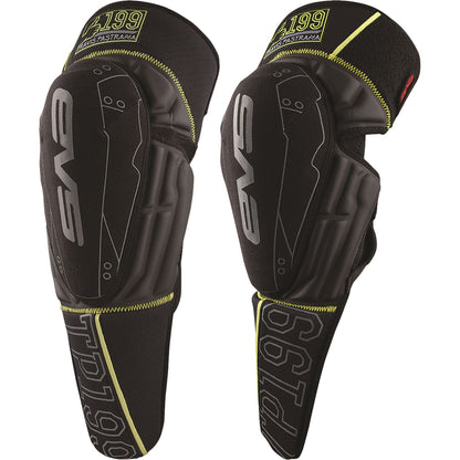 EVS Sports TP199 Knee Guards Black/Hi-Vis  Youth [MPN: TP199K-BK-Y]_37767