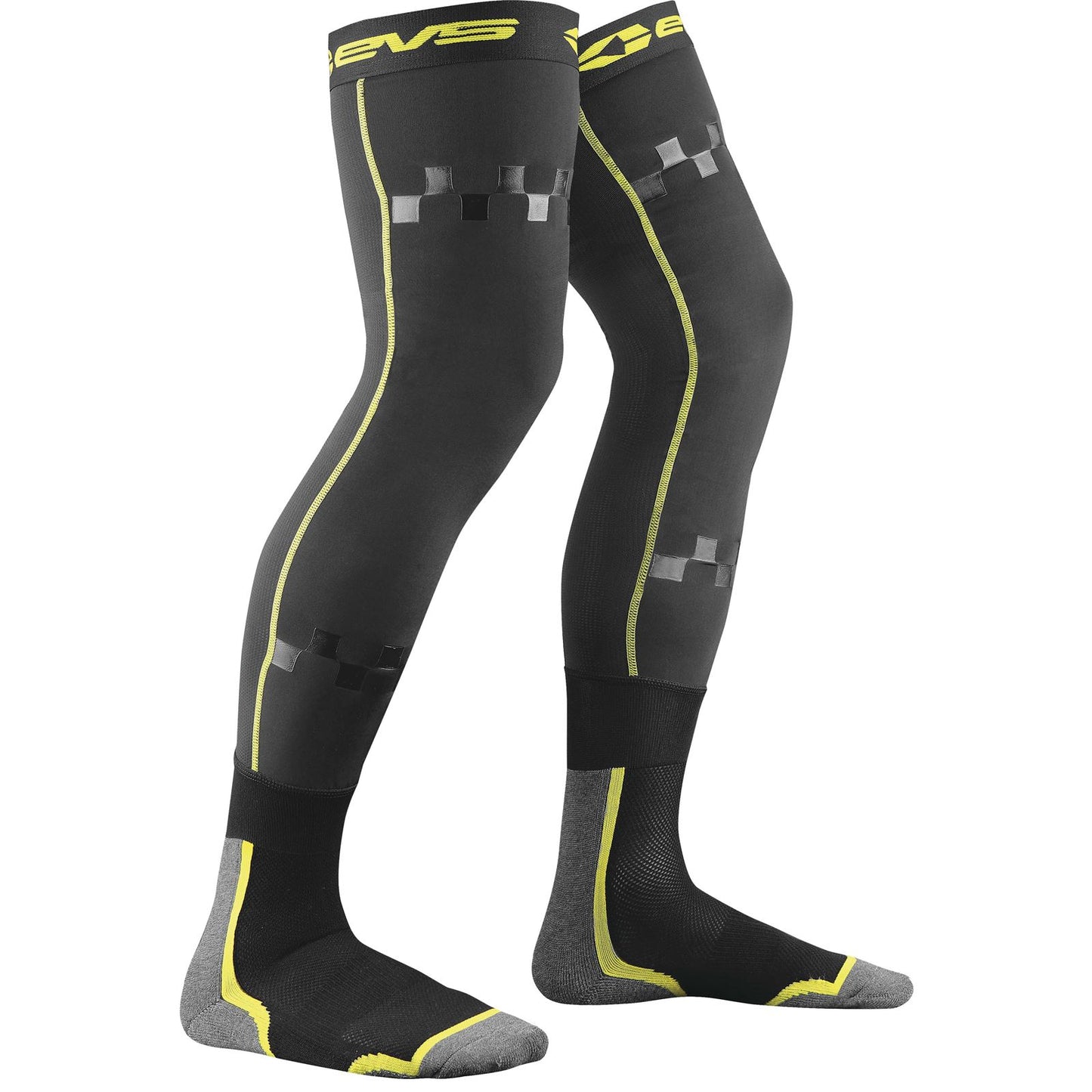 EVS Sports Fusion Socks Black/Hi-Vis  Small/Medium [MPN: FSN-HIVIZ-S/M]_37816
