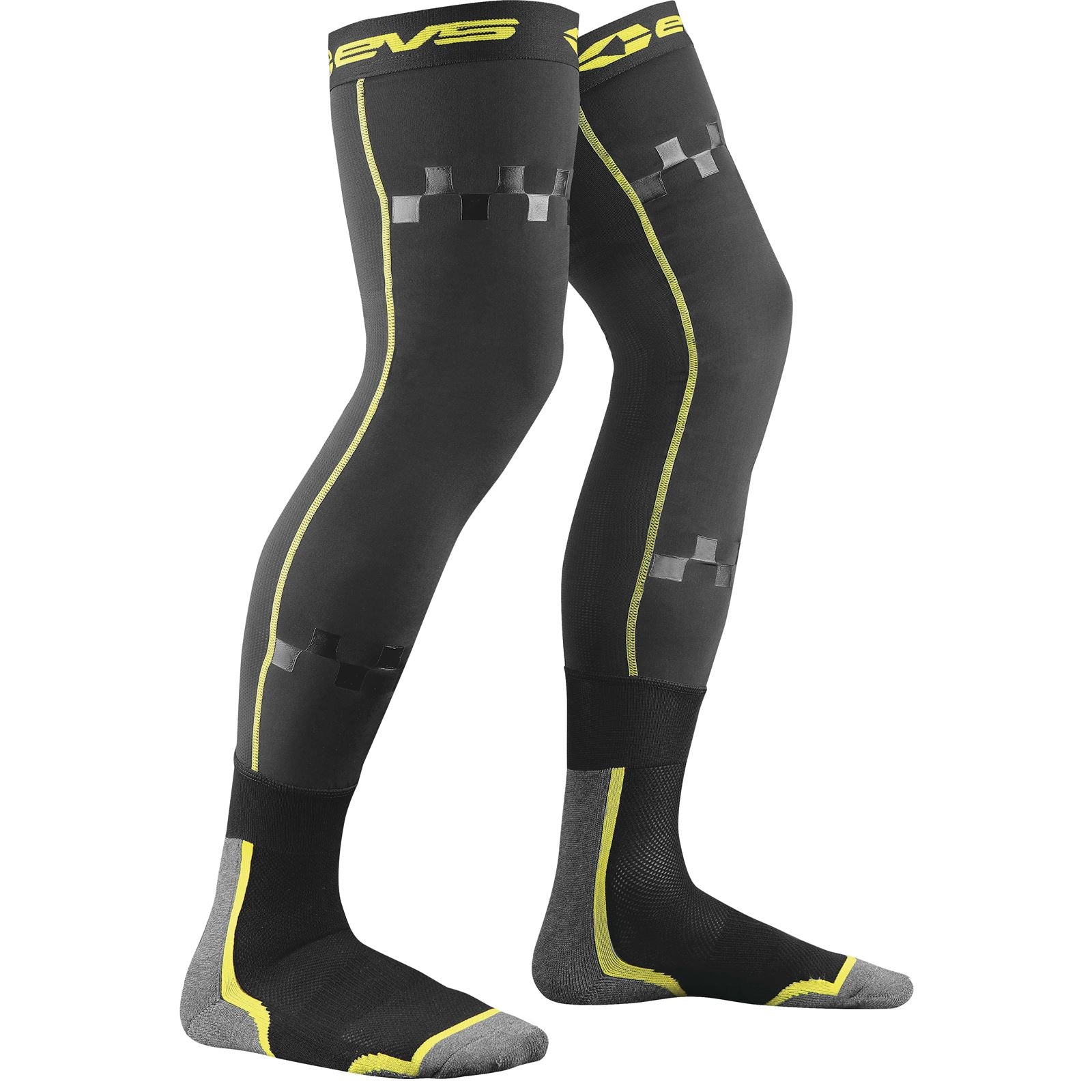 EVS Sports Fusion Socks Black/Hi-Vis  Small/Medium [MPN: FSN-HIVIZ-S/M]_37816