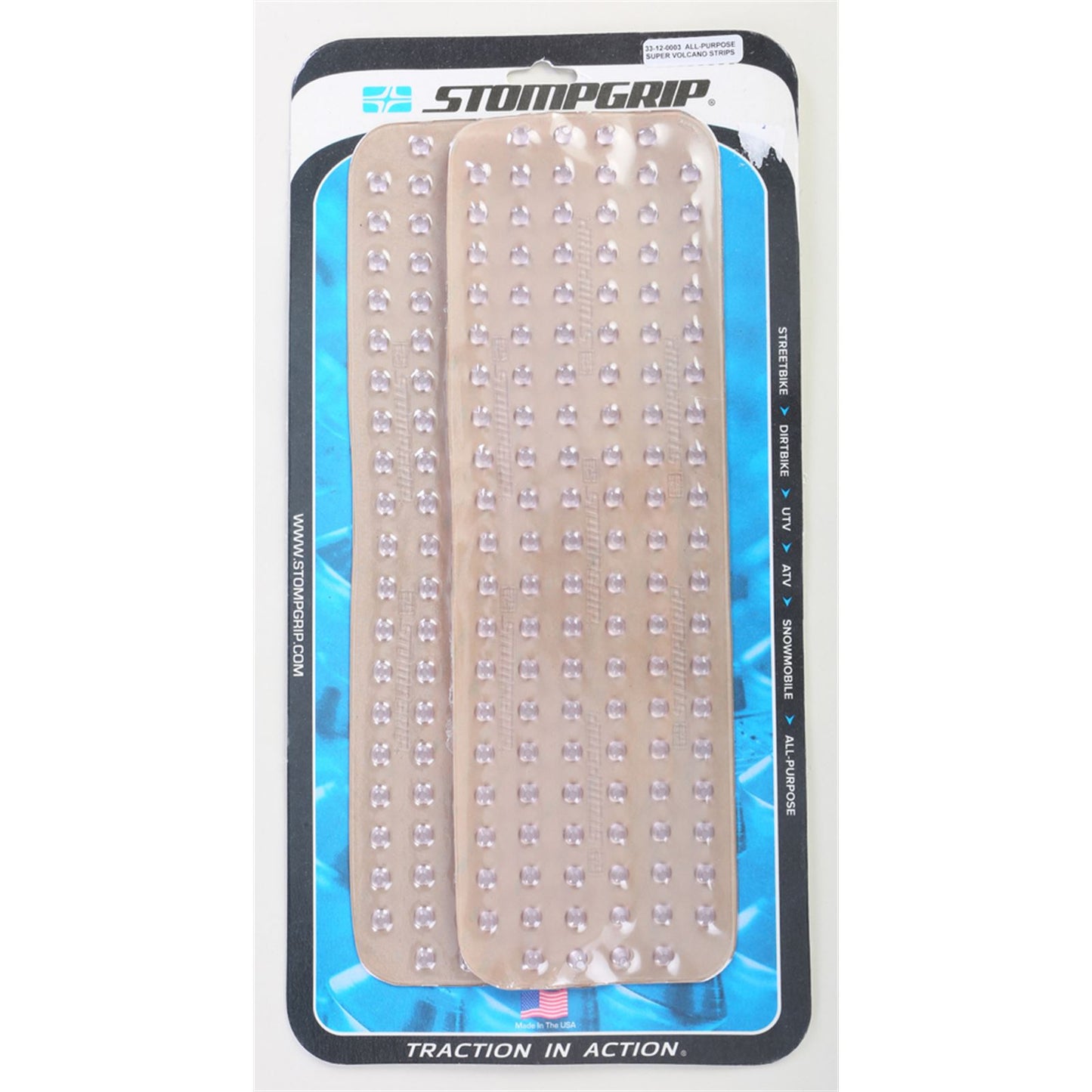 Stompgrip 2 Pack Stomgrip Strips Clear Super Volcano [MPN: 33-12-0003]_37892