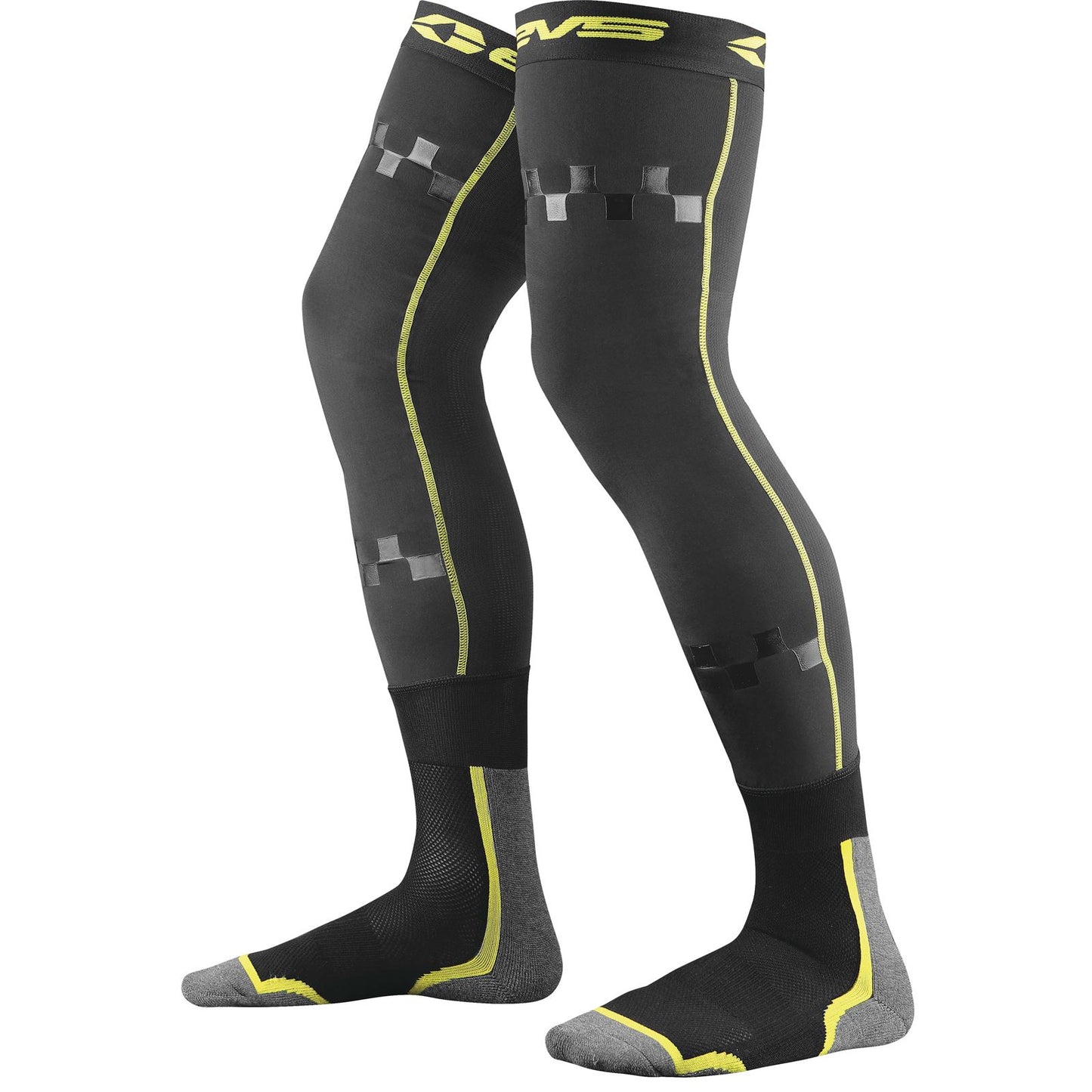 EVS Sports Fusion Socks Black/Hi-Vis  Youth [MPN: FSN-HIVIZ-Y]_37974