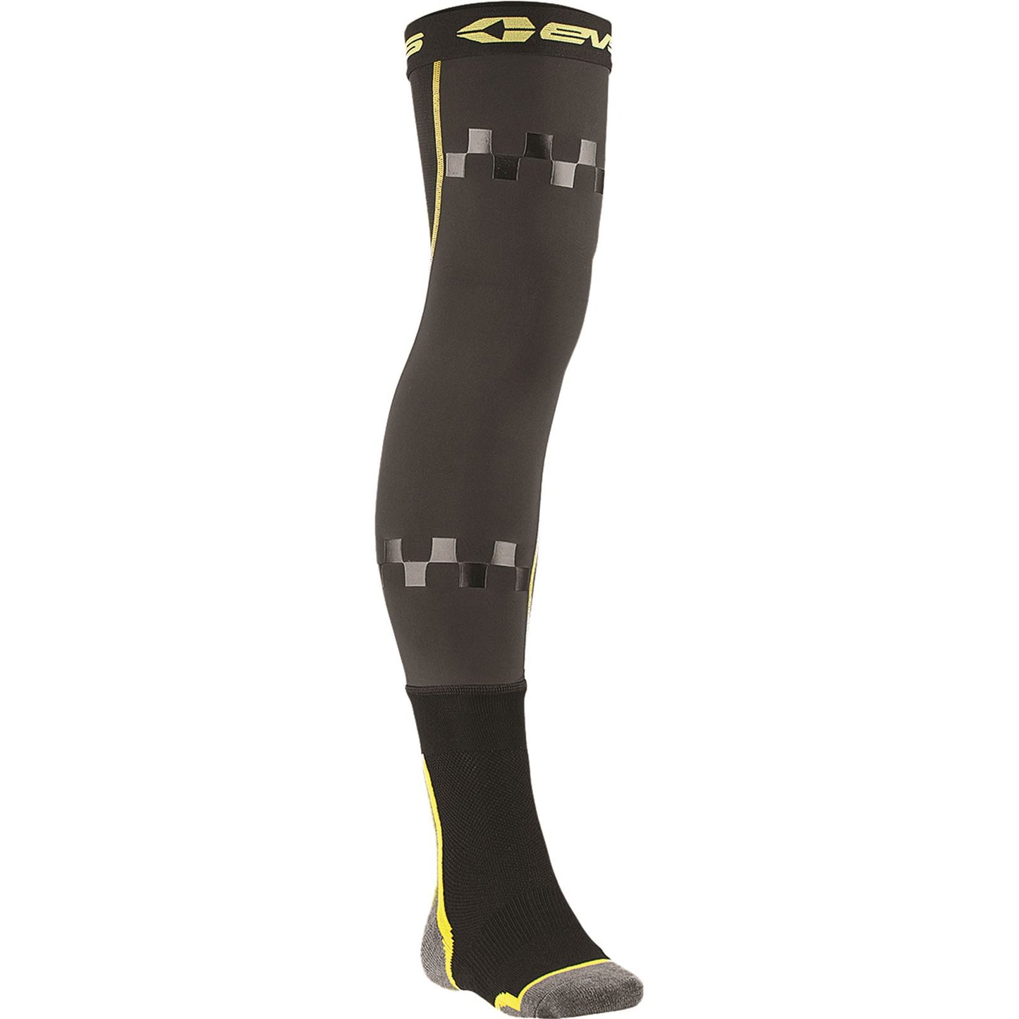 EVS Sports Fusion Socks Black/Hi-Vis  Youth [MPN: FSN-HIVIZ-Y]_37975