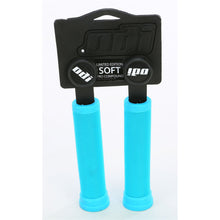 ODI Soft Longneck (Flangeless) Grips - 135mm - Aqua Blue [MPN: F01SLAQ]_38446