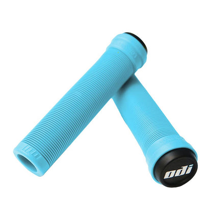 ODI Soft Longneck (Flangeless) Grips - 135mm - Aqua Blue [MPN: F01SLAQ]_1110298