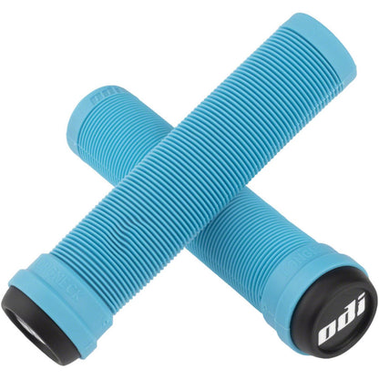 ODI Soft Longneck (Flangeless) Grips - 135mm - Aqua Blue [MPN: F01SLAQ]_1193097