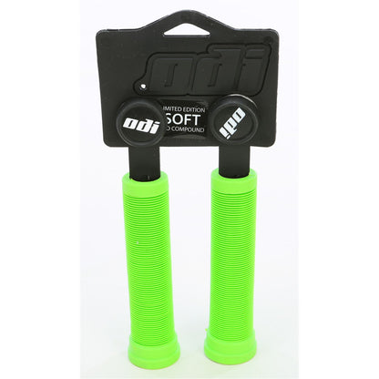 ODI Soft Longneck Flangeless Grips - 135mm - Green [MPN: F01SLN]_38447