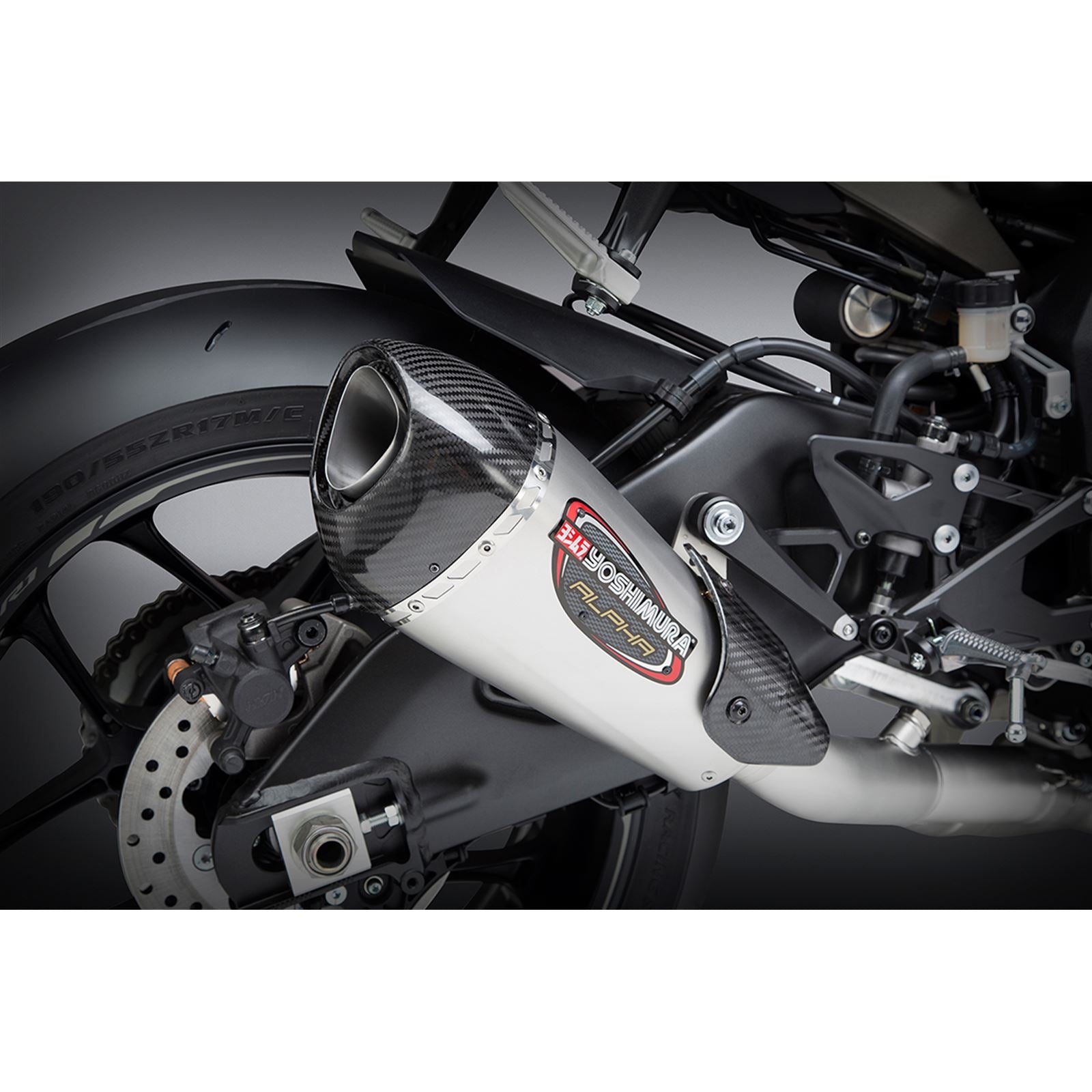 Yoshimura Alpha-T Race Exhaust Slip-On SS-SS-CF Works 13141CP520_500398