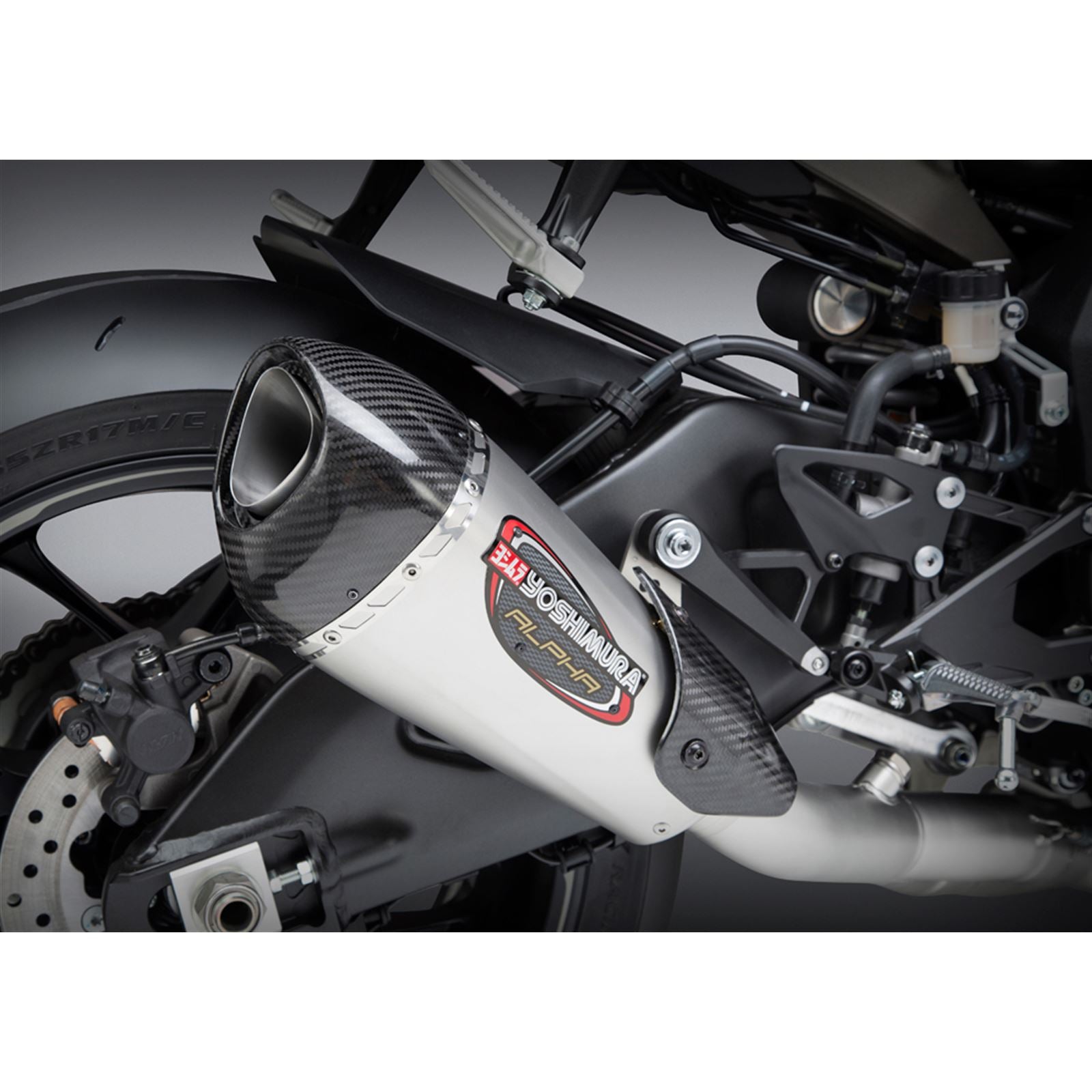 Yoshimura Alpha-T Race Exhaust Slip-On SS-SS-CF Works 13141CP520_38906