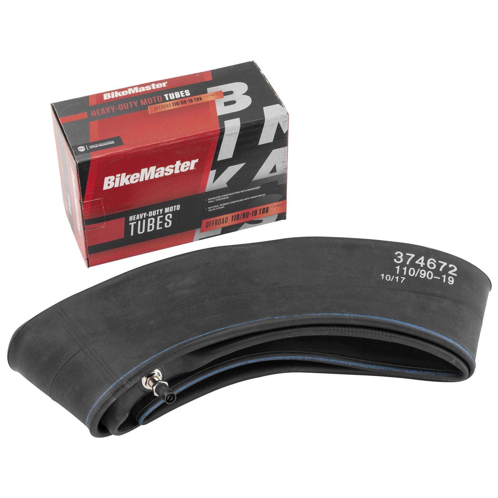 BikeMaster Heavy-Duty Moto Tubes Black 110/90-19 374672_39694