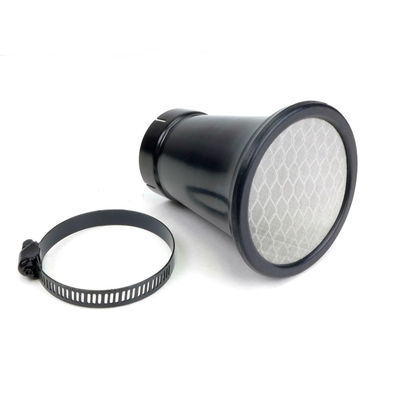 2FastMoto  Velocity Stack 35mm x 52mm Trumpet Style with Removable Screens Black RY-VS35B_630053