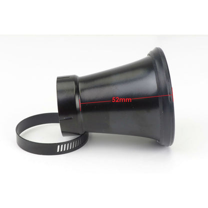 2FastMoto  Velocity Stack 35mm x 52mm Trumpet Style with Removable Screens Black RY-VS35B_630052