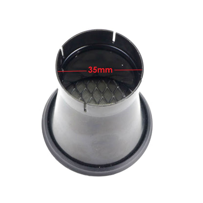 2FastMoto  Velocity Stack 35mm x 52mm Trumpet Style with Removable Screens Black RY-VS35B_630051