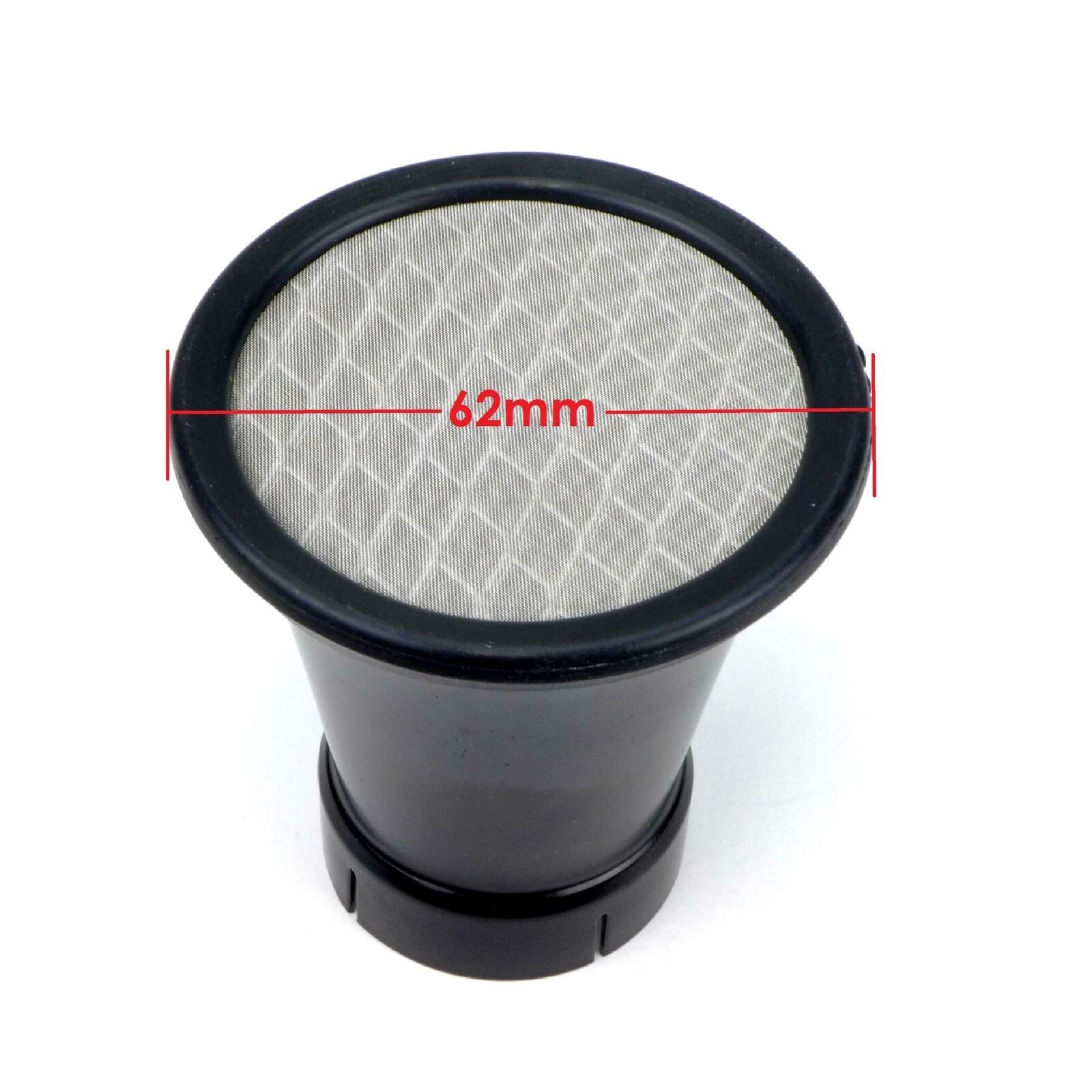 2FastMoto  Velocity Stack 35mm x 52mm Trumpet Style with Removable Screens Black RY-VS35B_630050