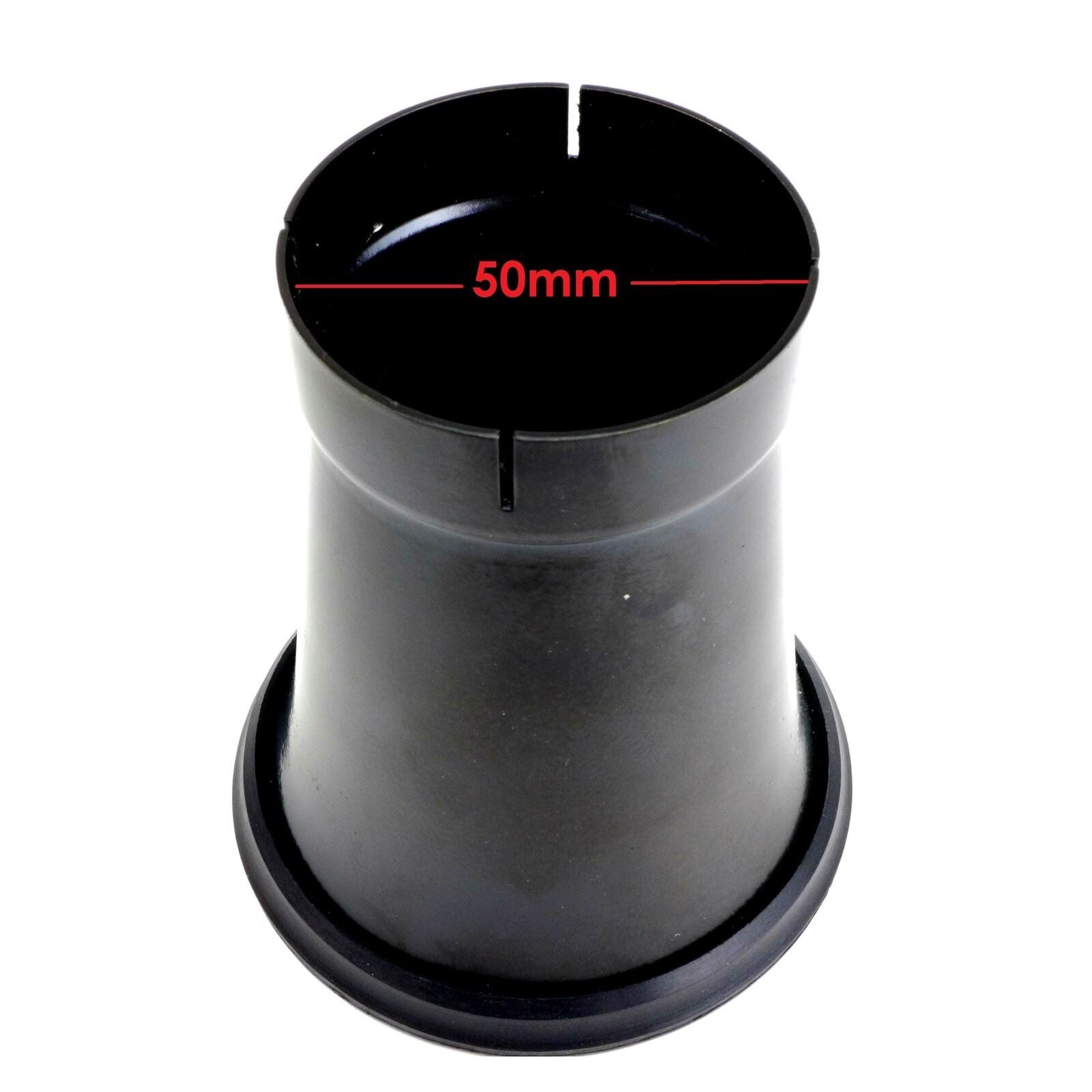 2FastMoto Black Aluminum Velocity Stack 50mm x 62mm Trumpet Style RY-VS50B_630046
