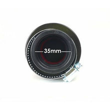 2FastMoto 35mm Small Pod Filter Round Tapered Black and Red 25-38019_629163