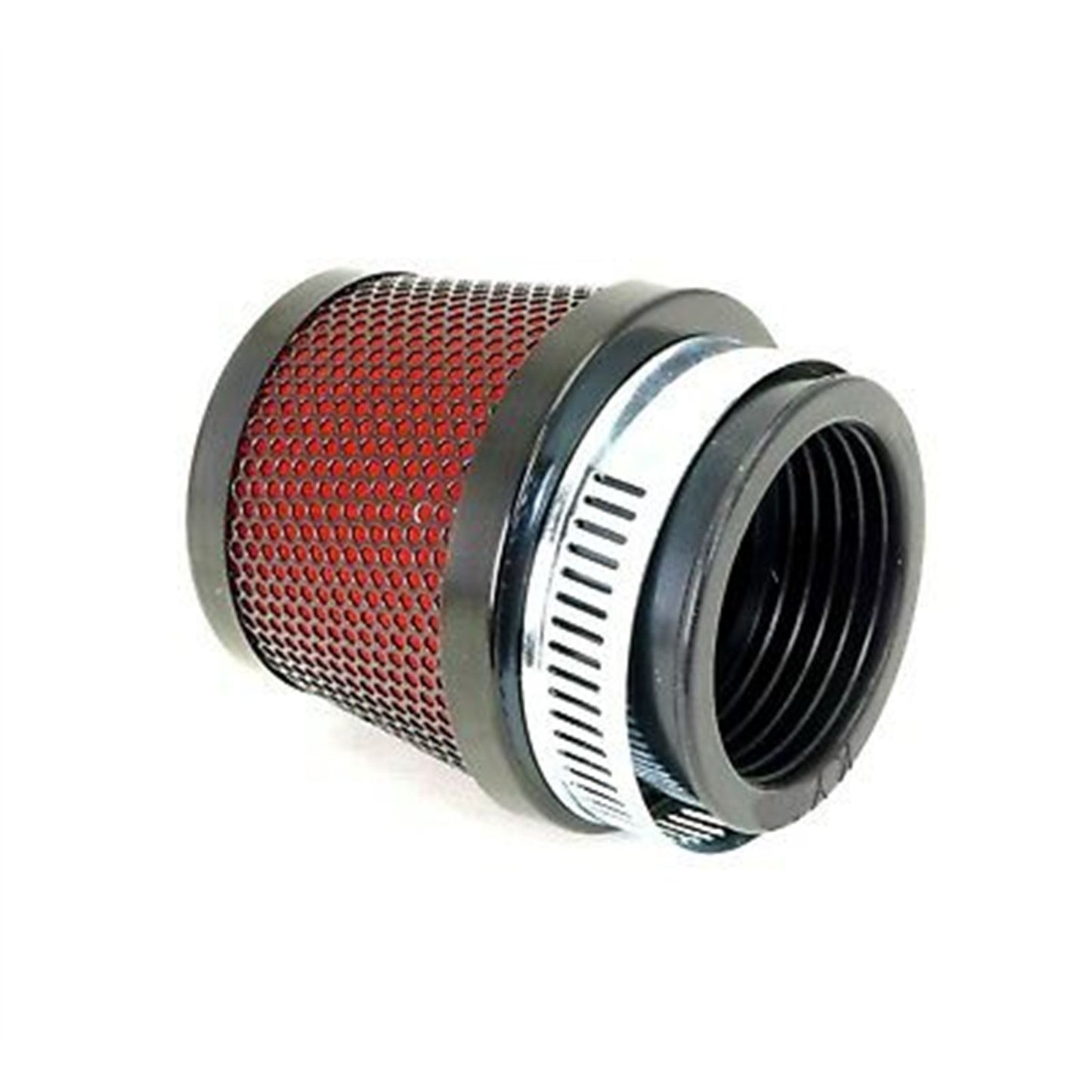 2FastMoto 38mm Small Pod Filter Round Tapered Black and Red 25-38021_636900