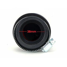 2FastMoto 38mm Small Pod Filter Round Tapered Black and Red 25-38021_636897