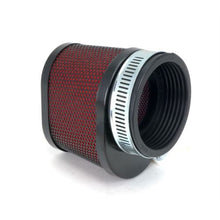 2FastMoto Pod Air Filter 45mm Oval Black Body/Cap with Red Foam  25-38036_632725