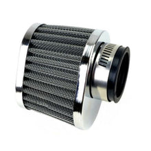2FastMoto Steel Wire Mesh Pod Air Filter Oval 39mm Clamp-On Offset Flange Chrome  25-24181_629243