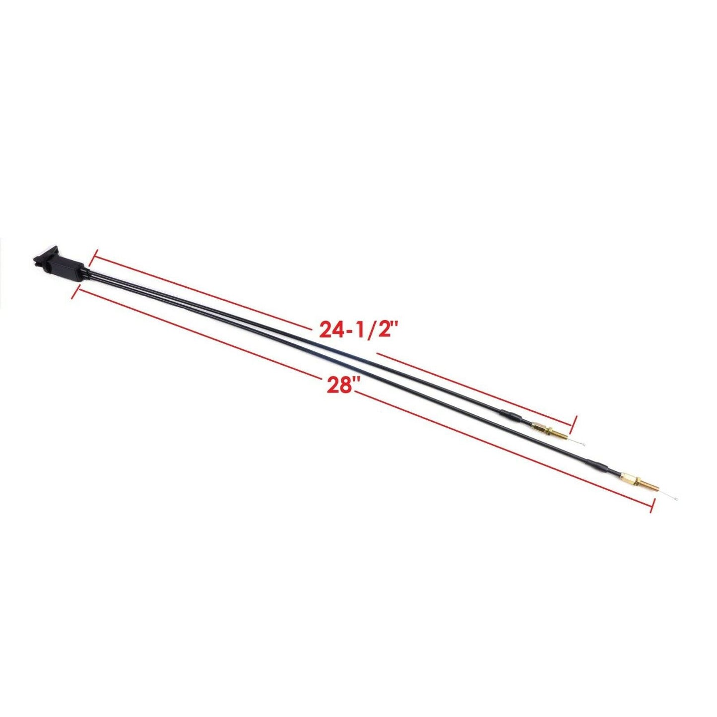 2FastMoto Dual Choke Cable 28" & 24-1/2" Long For Mikuni Dual Carburetor 05-146-05_667658