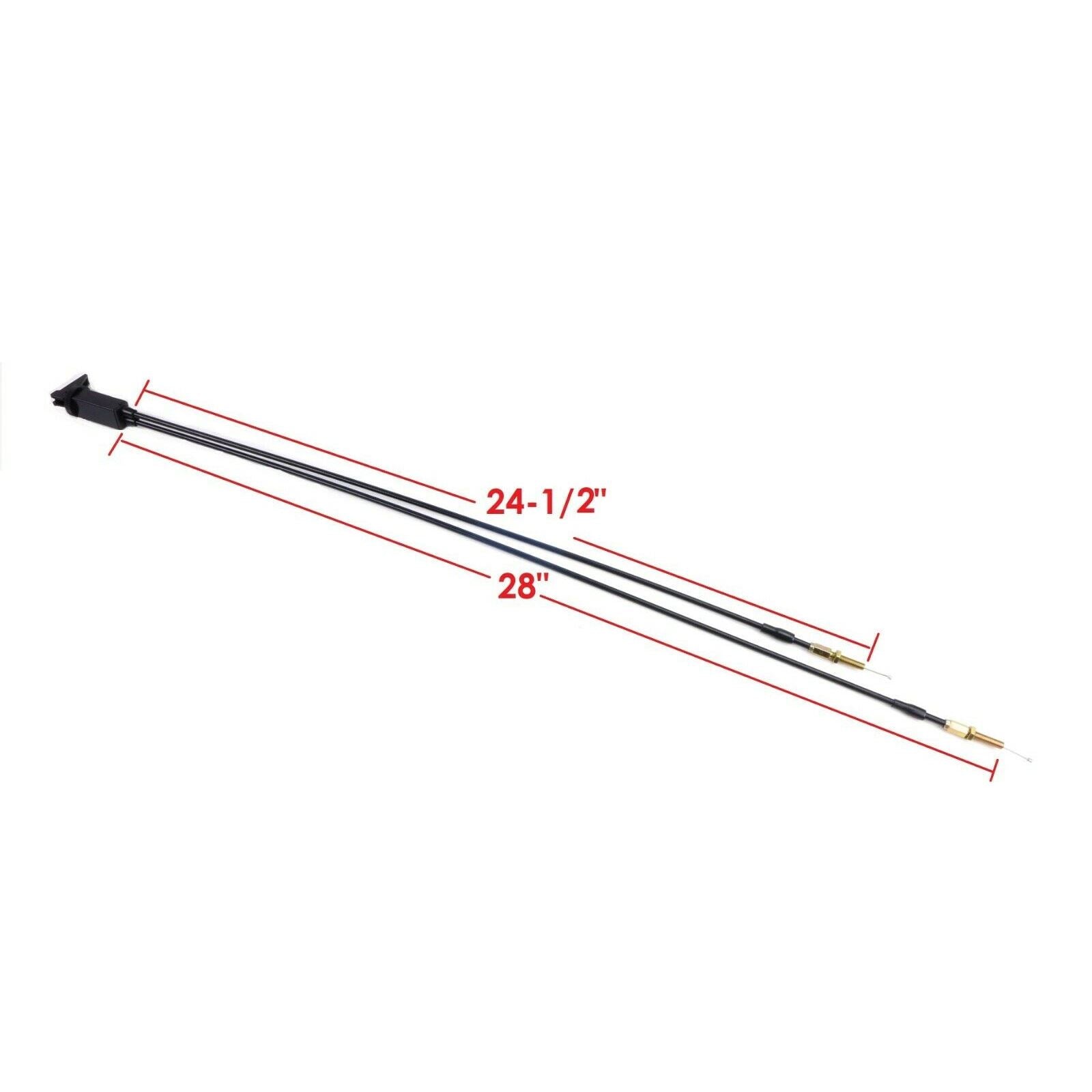 2FastMoto Dual Choke Cable 28" & 24-1/2" Long For Mikuni Dual Carburetor 05-146-05_667658