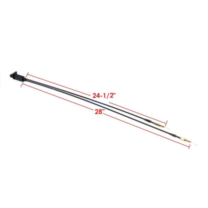 2FastMoto Dual Choke Cable 28" & 24-1/2" Long For Mikuni Dual Carburetor 05-146-05_667658