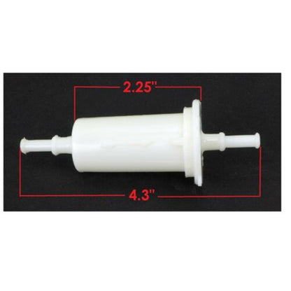 2FastMoto  In-Line Nylon Fuel Filter 4.3" Long for 3/16" or 1/4" Line  07-243-01 / 12-1148_670433
