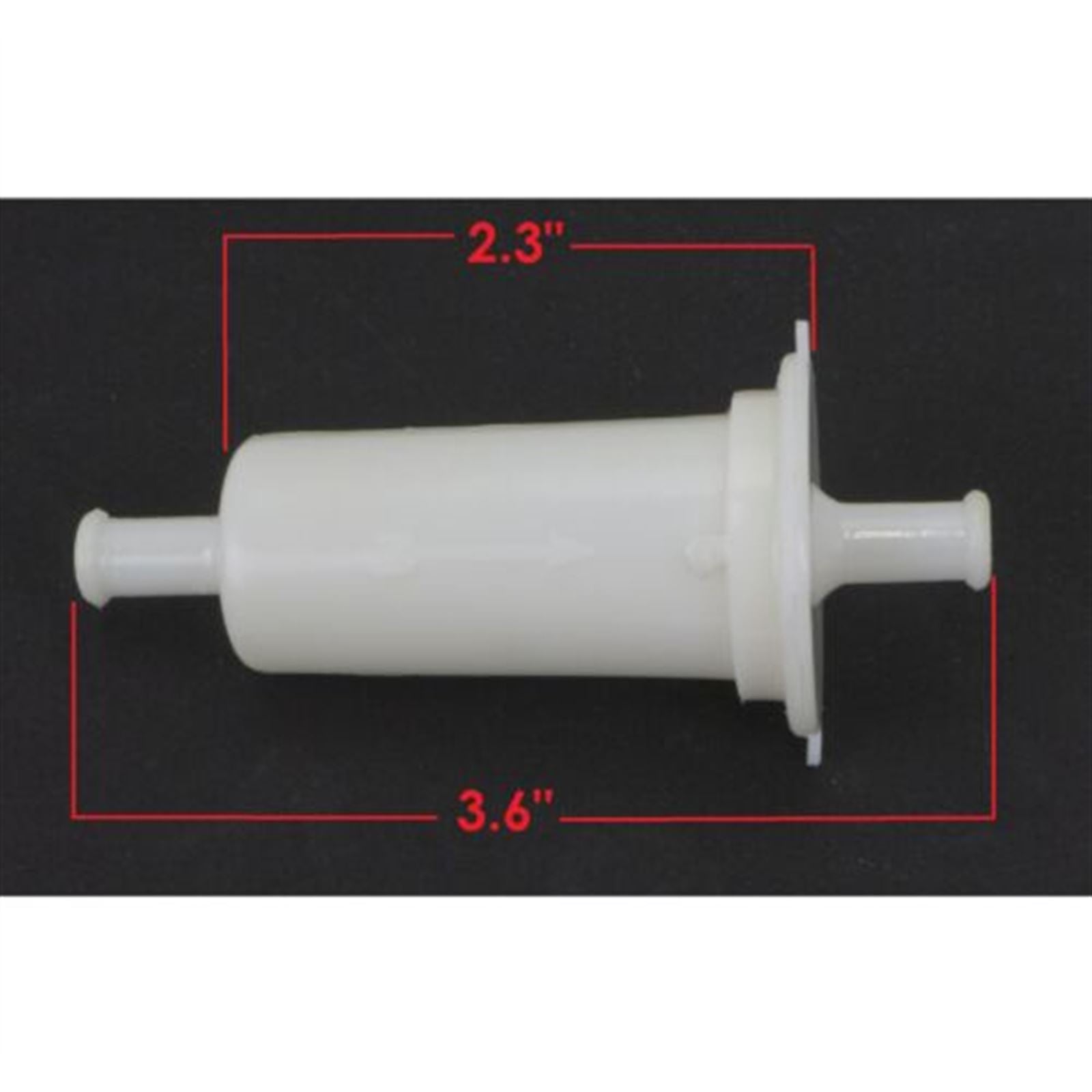 2FastMoto In-Line Fuel Filter - Nylon 3.6" Long for 5/16" Fuel Line  07-243-02_670476