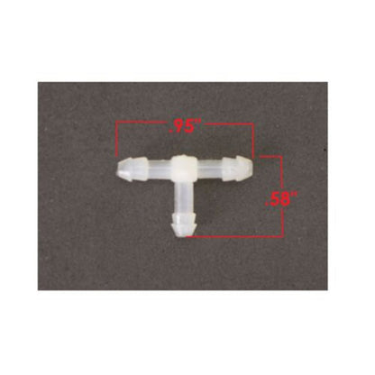 2FastMoto Fuel/Primer Line Plastic "T" FITTING, 1/8" x 1/8" x 1/8" - Clear  07-278_671171