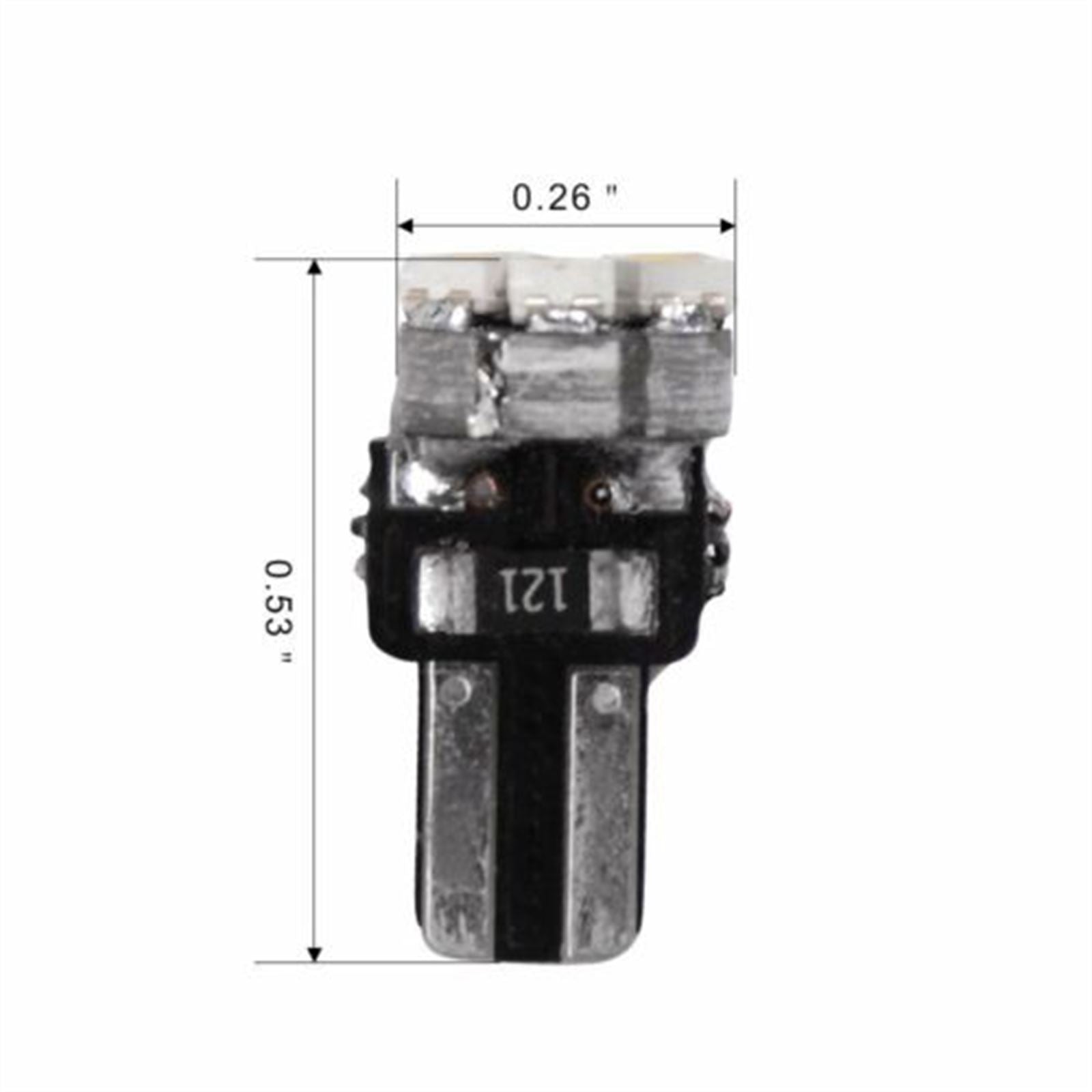 2FastMoto Speedometer/Tachometer 12 Volt 3-LED Instrument Bulb T5 Base Pure White 44-T5-3_631478