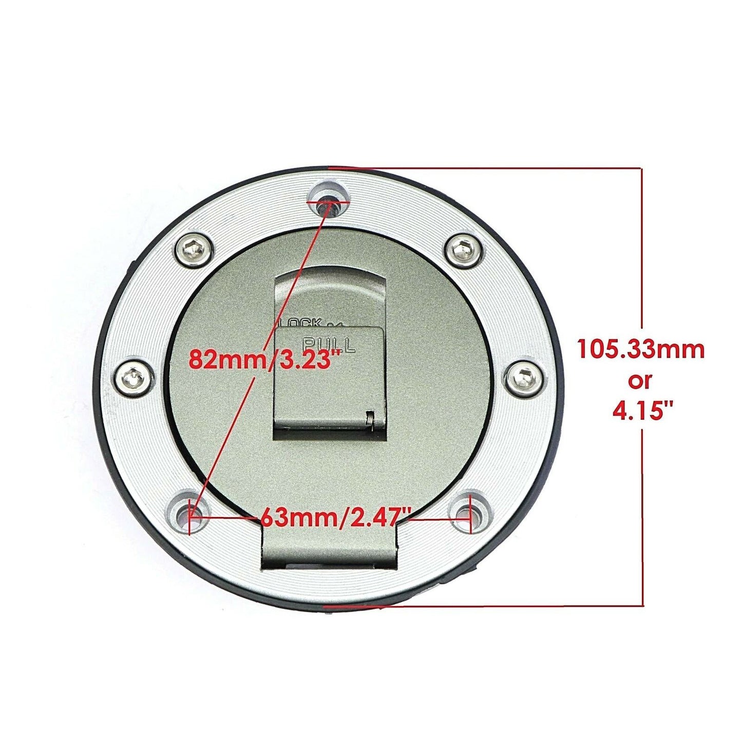 2FastMoto  Locking Flush Gas Cap Lid with Keys For Yamaha FJ, FZ, FZR, XJ, SRX,YZF 13-2130_669589