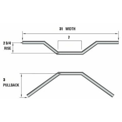 2FastMoto CR Style 7/8" Handlebar Black Dirt Bike Motocross Bars  23-92461_635318