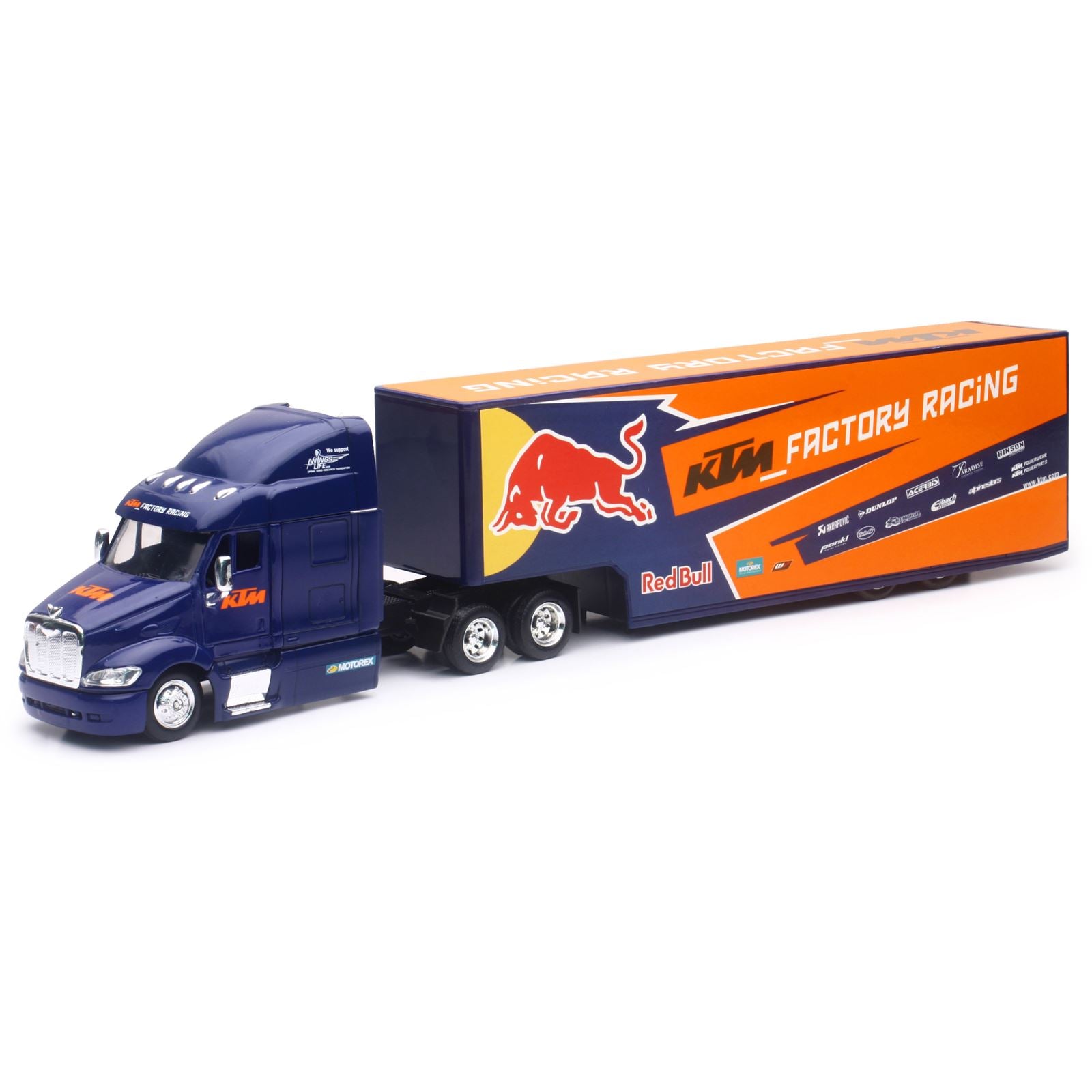 New-Ray Toys Replica 1:43 Semi Truck 2017 Red Bull KTM Race Truck OPEN BOX [MPN: 15973]_2109807