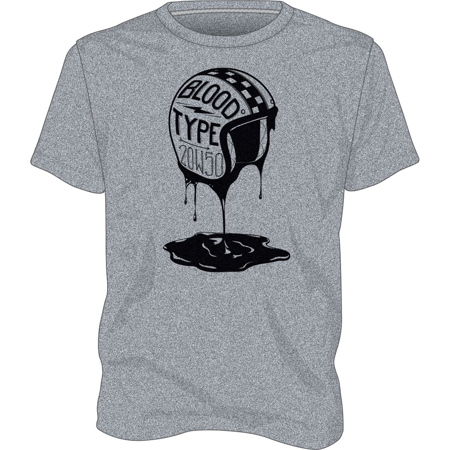 Highway 21 Blood Type Tee Heather 3X #5817 489-1926~7_41878