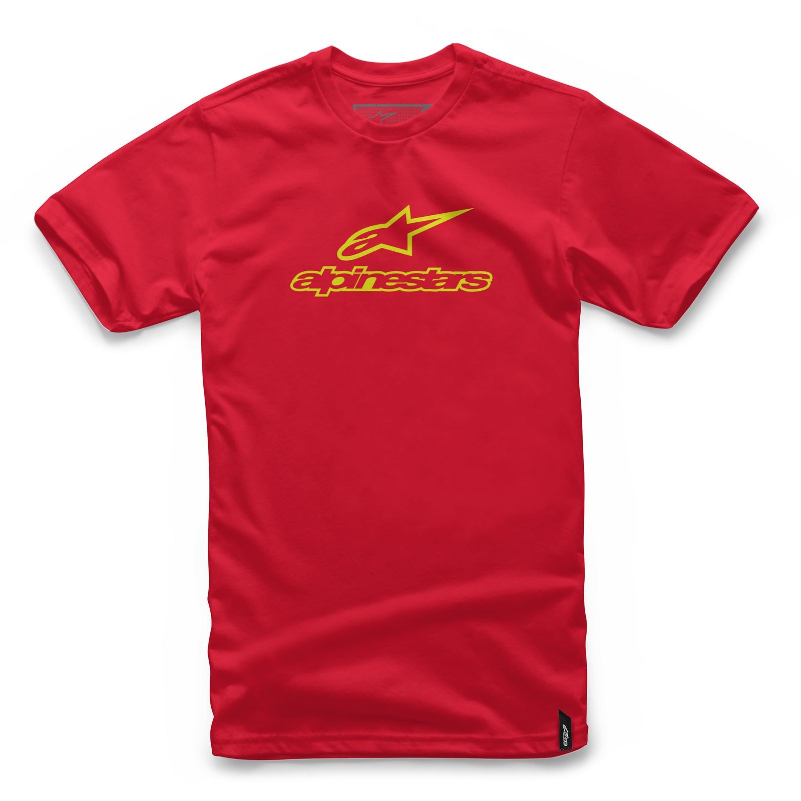 Alpinestars Always Tee Red/Hi-Vis Yellow Small 1037-72102-3056-S_42188