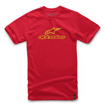 Alpinestars Always Tee Red/Hi-Vis Yellow Small 1037-72102-3056-S_42188