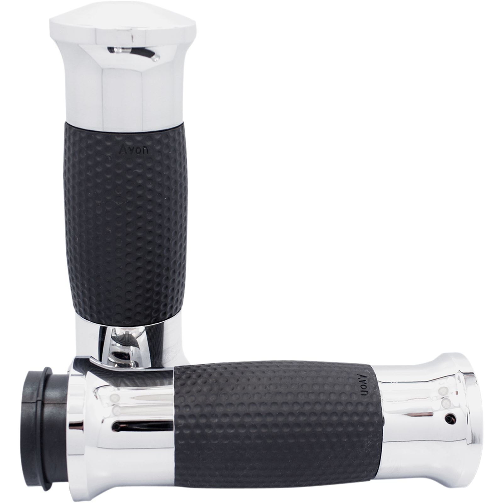 Avon Grips Air Gel Grips with Fly-by-Wire Throttle Chrome GEL-70-CH-FLY_347599