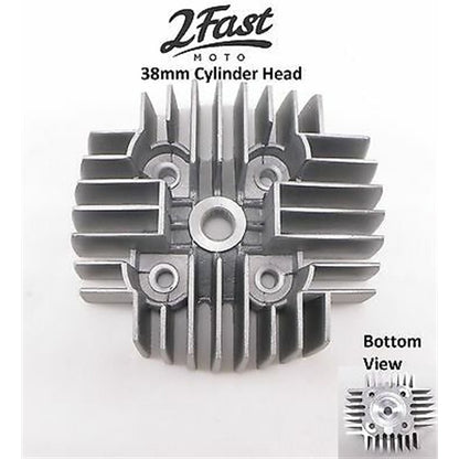 2FastMoto 38mm Cylinder Head 50cc - Puch MK II Cobra Murray, Swinger ZA50, E50 2fm-905-387_652255