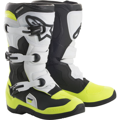 Alpinestars Tech 3S Boots - Black/White/Yellow_43714