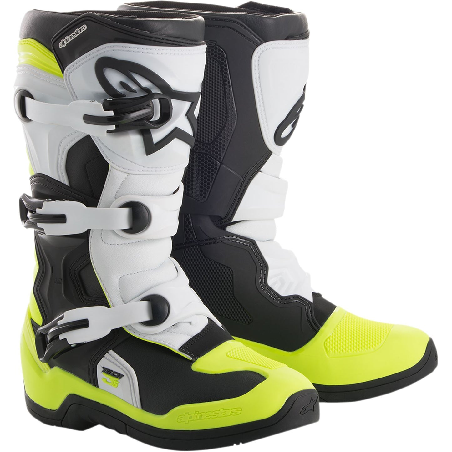Alpinestars Tech 3S Boots - Black/White/Yellow_342784
