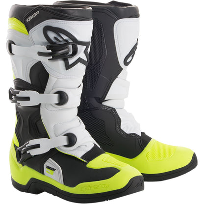 Alpinestars Tech 3S Boots - Black/White/Yellow_342784